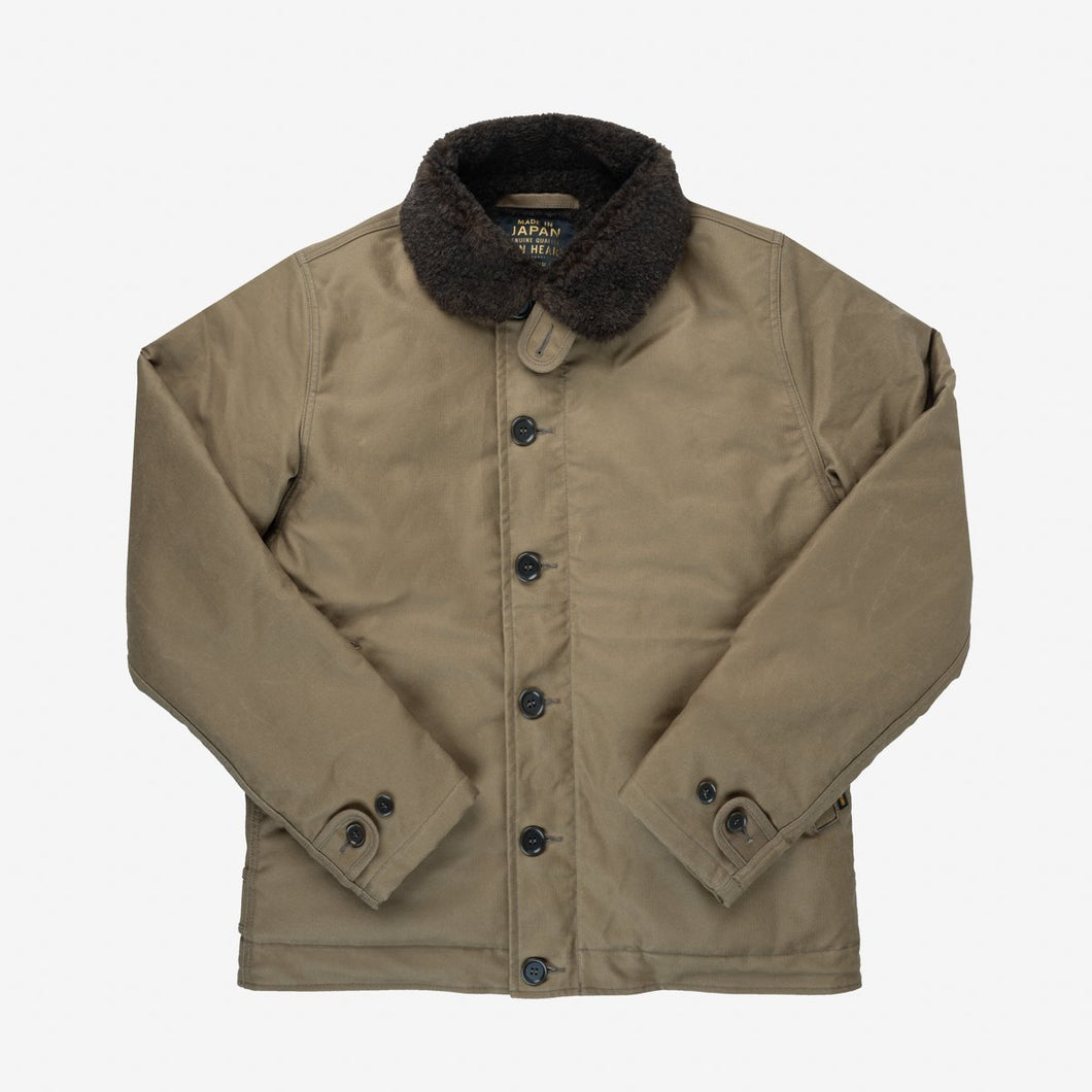 IHM-37-KHA, Iron Heart N1 Deck Jacket OILED - Khaki