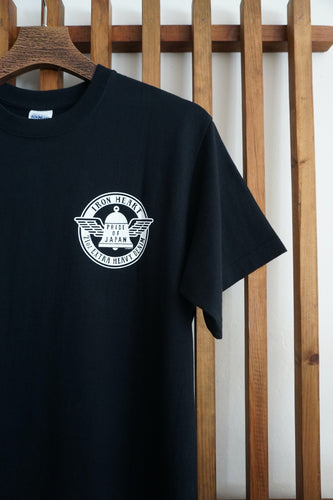 Iron Heart 7.5oz Loopwheel T-Shirt Black