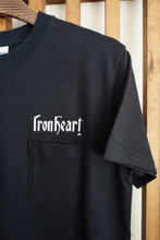 Load image into Gallery viewer, Iron Heart 7.5oz Loopwheel T-Shirt BLACK