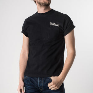 Iron Heart 7.5oz Loopwheel T-Shirt BLACK