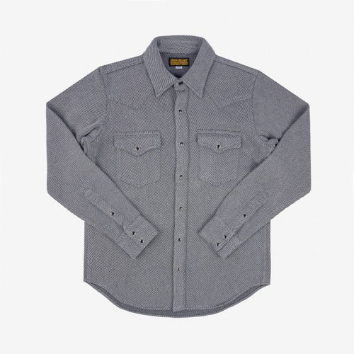 IHSH-254-GRY Iron Heart Kersey Western Shirt - grey