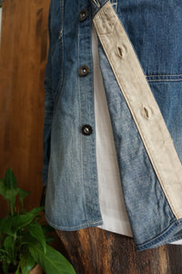 MOMOTARO 8oz Washed Selvedge Jail Pocket Shirt