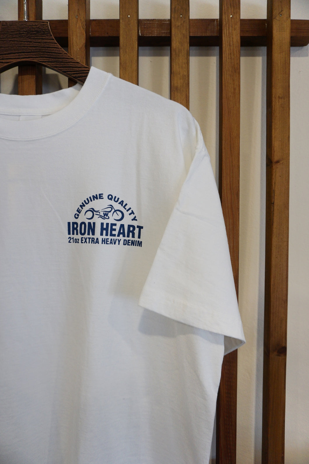 Iron Heart 7.5oz Loopwheel T-Shirt WHITE