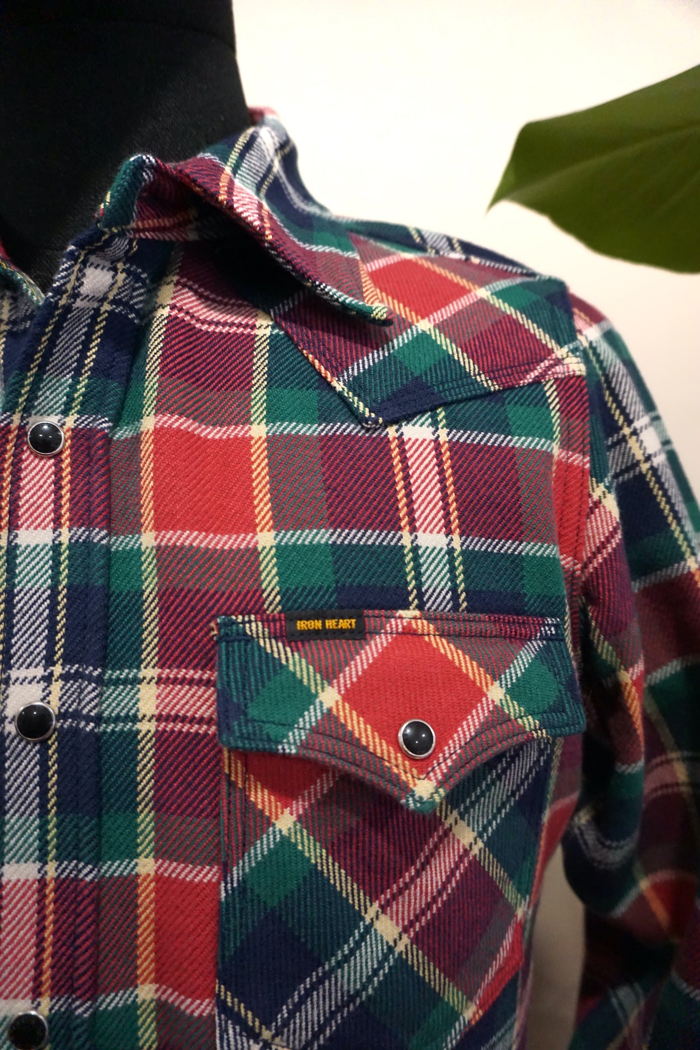 Ultra Heavy Flannel Crazy Check Western Shirt - Navy – Aitora Store